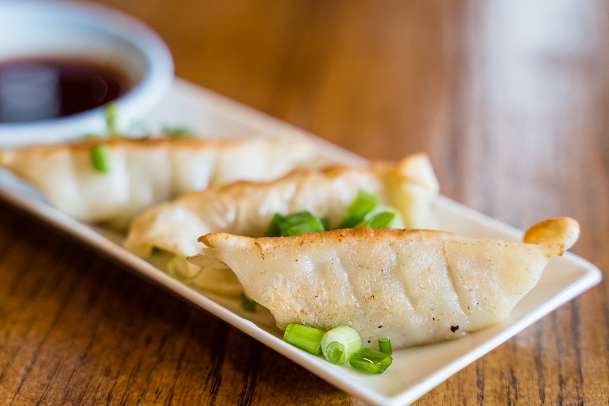 Pan-fried pork potstickers — Chinese appetizer Phoenix